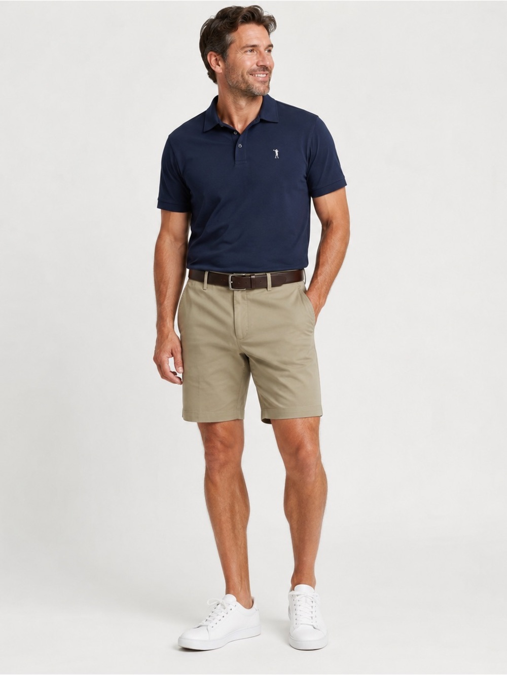 Greg Norman Men's Flat Front Signature Series Casual Walking Size 34 Shorts